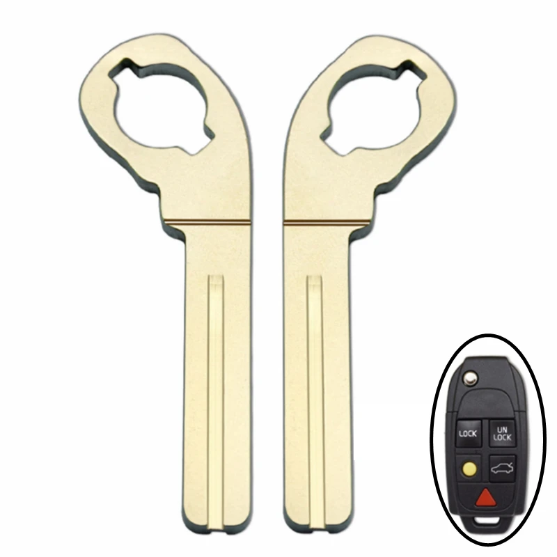 

OEM 10 шт. пустой необрезанный сменный откидной складной пульт дистанционного ключа для Volvo XC90 S80