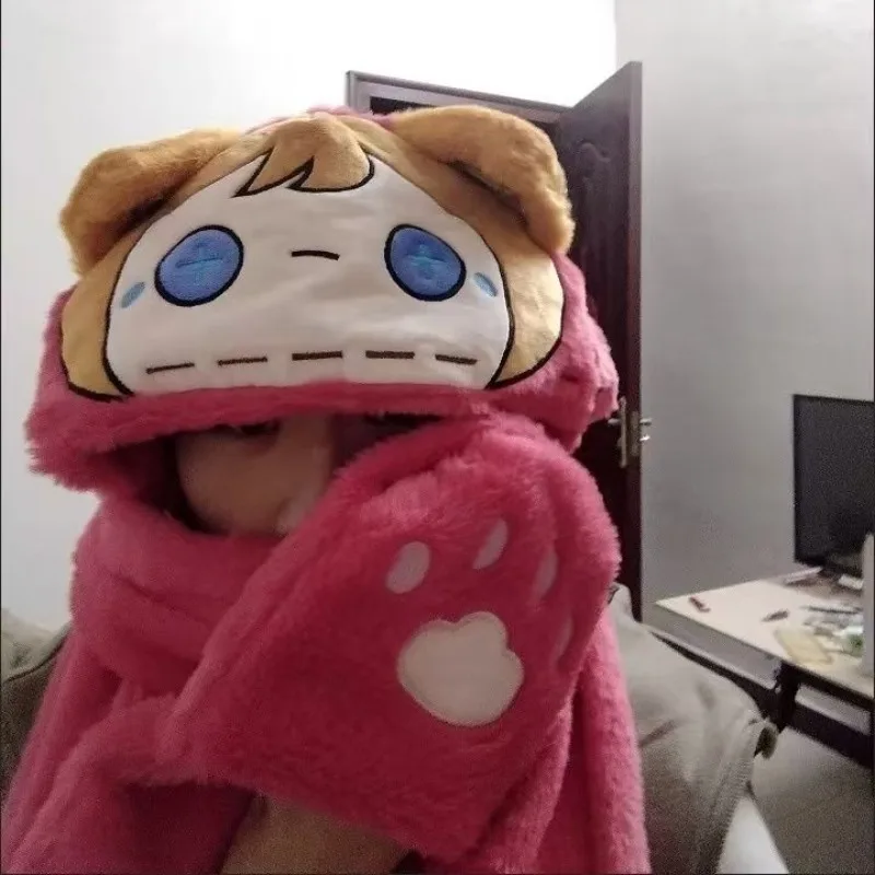 الهوية الجديدة V لوكا البلسا كريشنا كومار نورتون كامبل أنيمي الكرتون قبعة دافئة يندبروف قبعة قفازات الرقبة أدفأ هدية متكاملة
