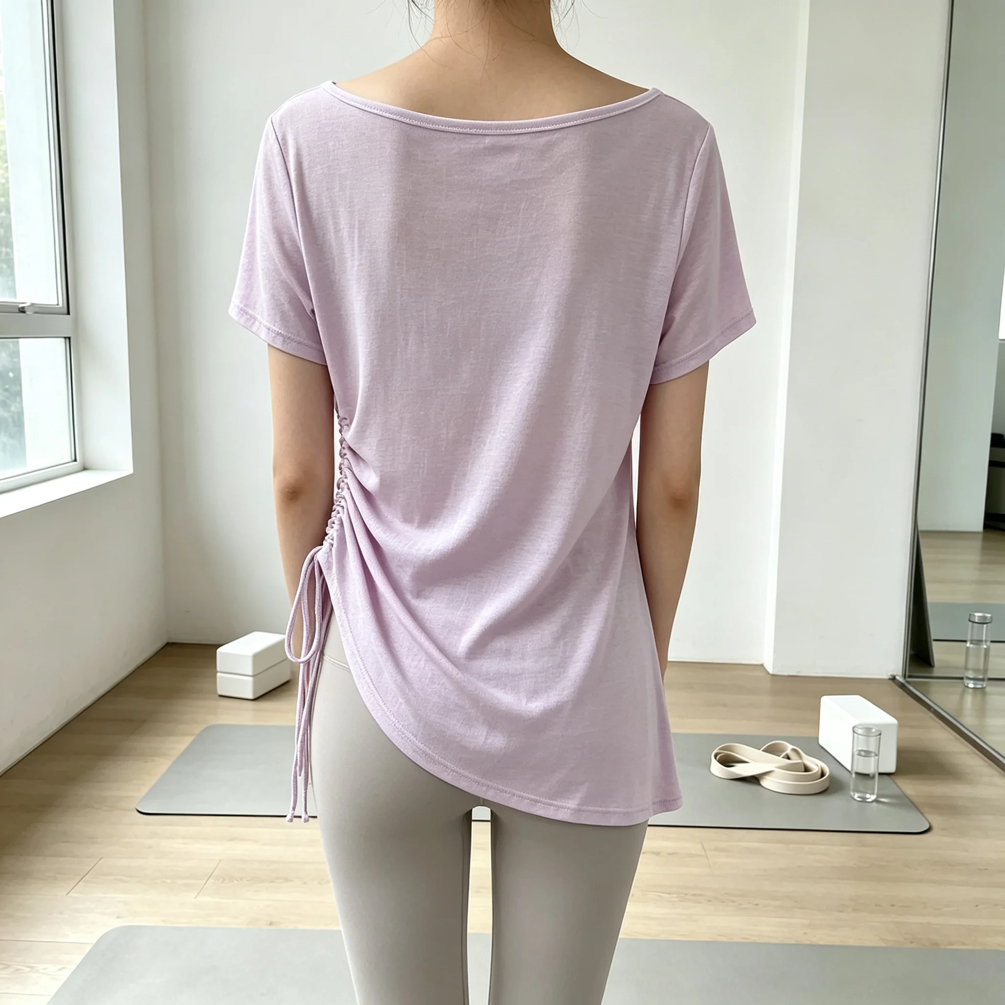 Pilates Yoga Wear, Thin Sports Tops, Loose Blouses, Short-Sleeved T-Shirts, High-End, Stylish, and Fashionable Fitness Wear