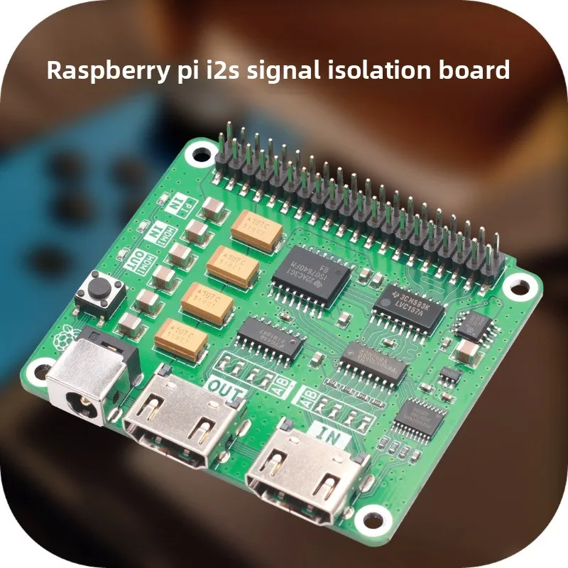 Raspberry pi i2s signal isolation expansion board dac decoder hdmi to i2s ak4493 es9038