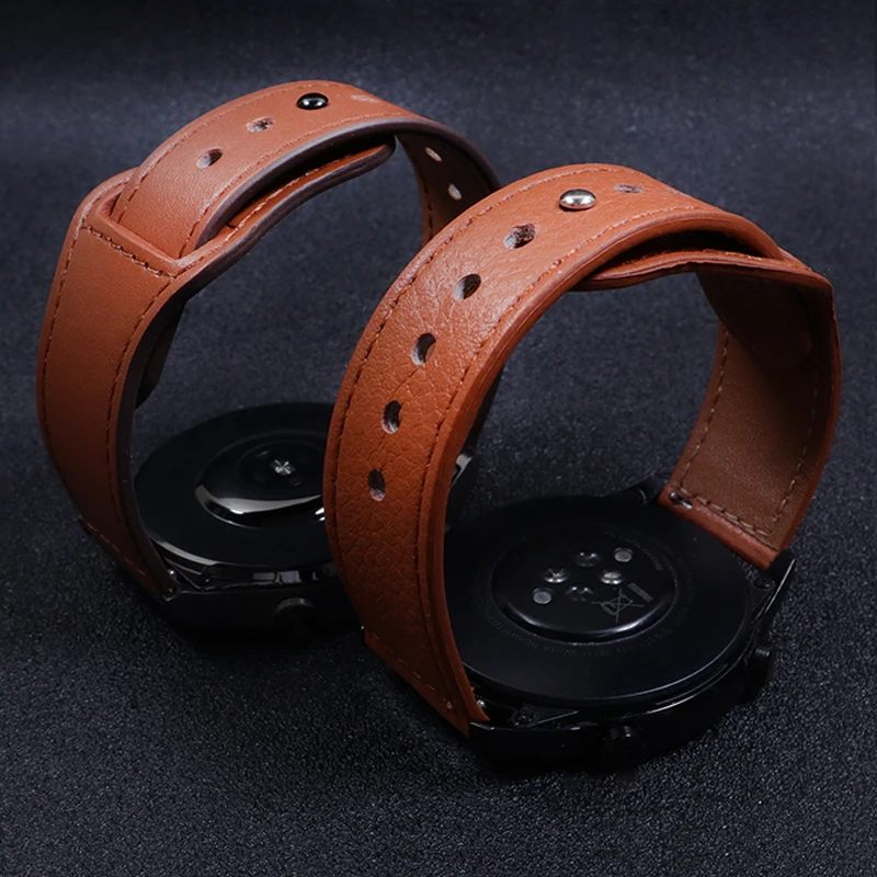 22mm Leather straps For Huawei Watch GT 6 Pro GT6 GT5 pro GT4 3 2 pro GT 2e 46mm Bracelet correa Huawei Watch 5/4/3 Pro Bands