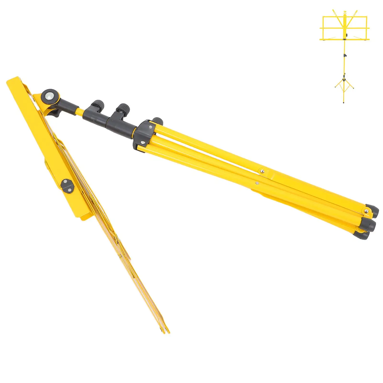 

Compact Music Stand Fully Adjustable Height Multi-angle View Non-slip Rubber Feet Folded Lightweight Metal Structure Durable