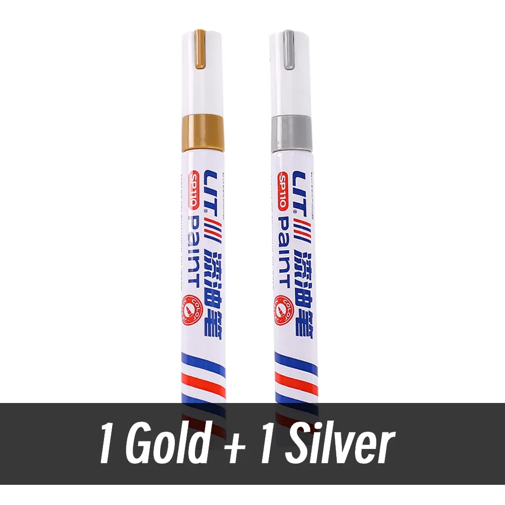 3mm 10 p Kleurrijke 8 Kleuren Permanente Verf Marker Waterdichte Witte Markers band loopvlak rubber stof Verf metalen Verf Marker Pennen