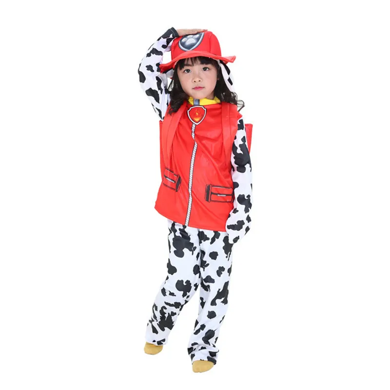 Kids Carnival Clothing Children Marshall Chase Skye Ryder Cosplay Costume Girl Halloween Party Role Play vestido 3-10year