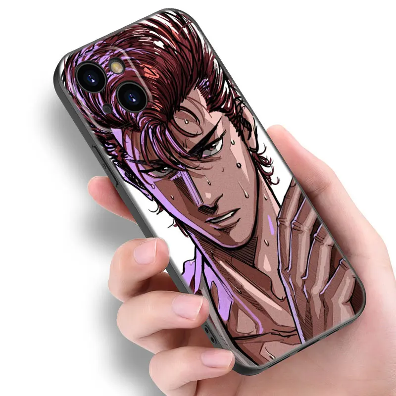 Anime Slam Dunk Phone Case For Apple iPhone 12 13 Mini 11 14 15 Pro Max 7 8 Plus X XR XS SE 2020 2022 Black Silicone Case