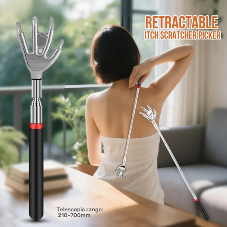 Hi-Spec Back Massage Promotion Blood Circulation Cat teasing toys Scratcher Magnetic Telescopic Retractable Itch Scratch Picker