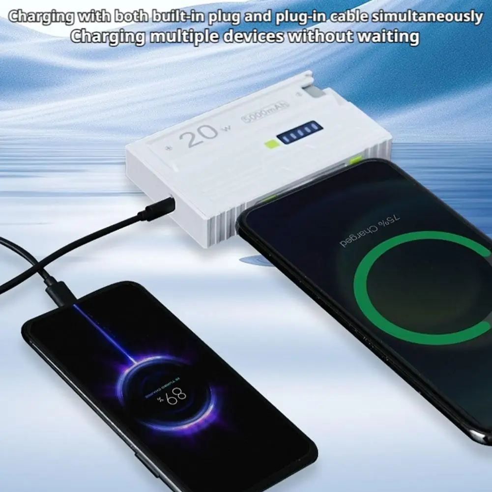 

21700 Батарейный ящик DIY Kit Чехол для зарядного устройства DIY Power Bank Box 20 Вт Быстрая зарядка для зарядки телефона не включая аккумуляторы