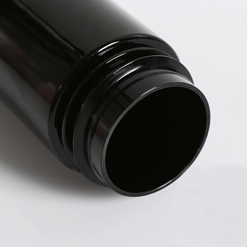 قطعتان من مضخة الصابون الرغوية السوداء، زجاجة فارغة قابلة لإعادة الملء، زجاجة توزيع رغوة بلاستيكية محمولة، 100 مل 120 مل 150 مل 200 مل 250 مل