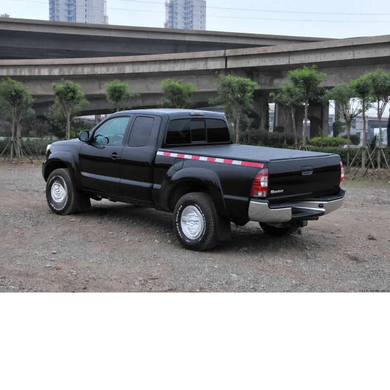 High Quality Tri‑Fold Roll‑Up Tonneau Cover Marine‑Grade Vinyl 5ft 6ft Universal Fit Waterproof for Pickup