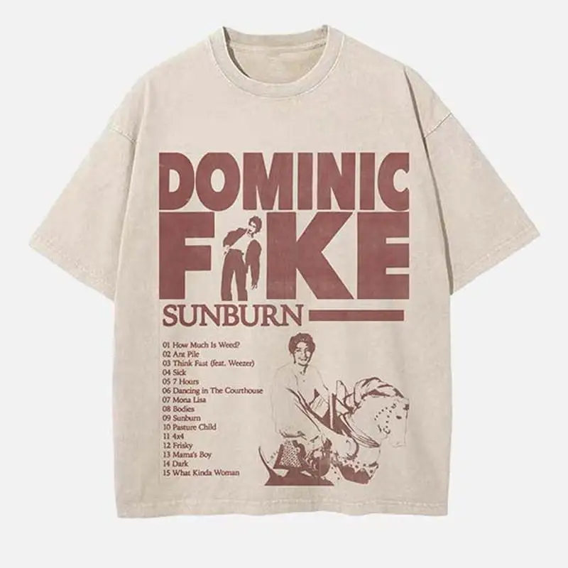 T-shirt à col rond imprimé Dominic Fike