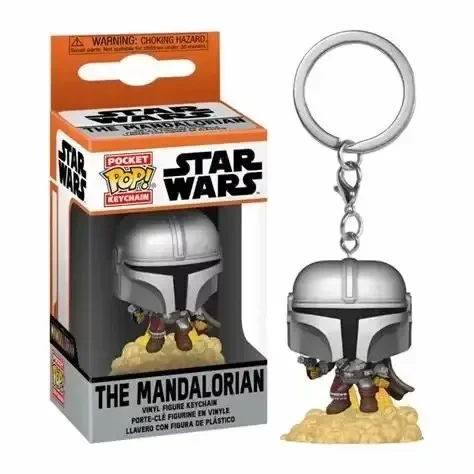 Llaveros FUNKO POP de Star Wars: The Mandalorian, Colección Kid Carnival, Regalo, Juguete, Llavero Pop