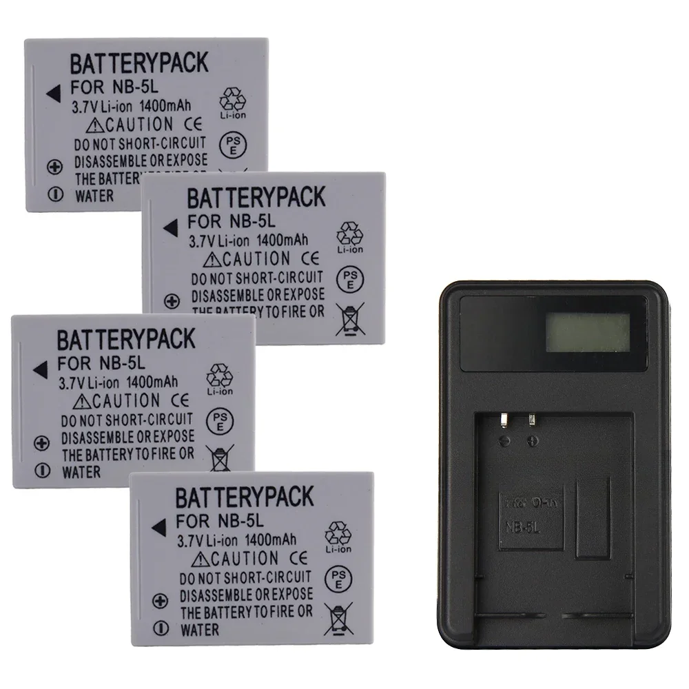 NB-5L Battery 1400mAH 3.7V Suitable for Canon SX200 SX210 SX220 SX230 IXUS850 IXUS990 IXUS980 IXUS970 IXUS960