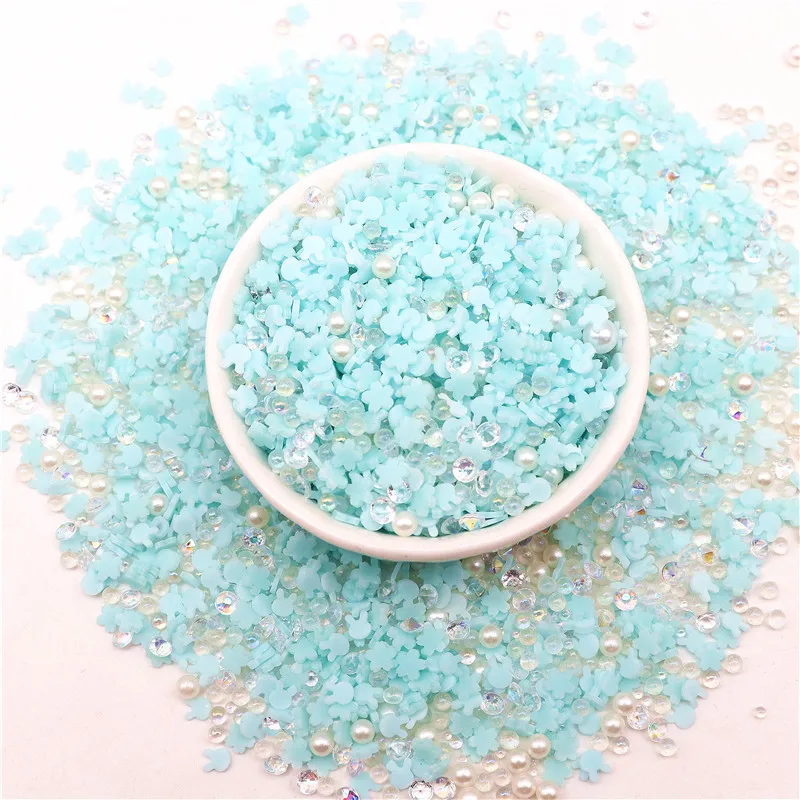 5mm Luminous Polymer Clay Sprinkles Beads Diamonds Clay Slices MIX Sprinkles Soft Pottery for DIY Crafts Filling Accessories