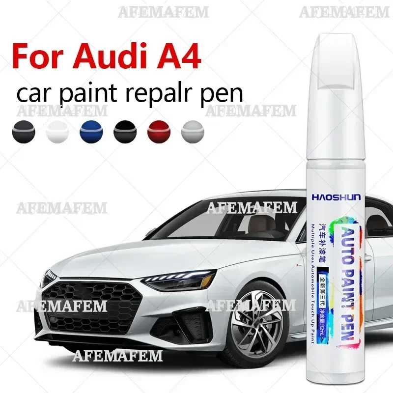 For Audi A4 1994-2025 B5 B6 B7 B8 B9  Paint Repair Pen Touch Up Scratch Remover DIY Auto Accessories Black White Silver Blue Red