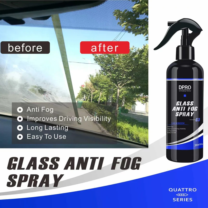 Dpro 100/300ml spray anti-nevoeiro agente de revestimento de vidro janela impermeável anti-chuva revestimento hidrofóbico pára-brisa anti névoa pintura