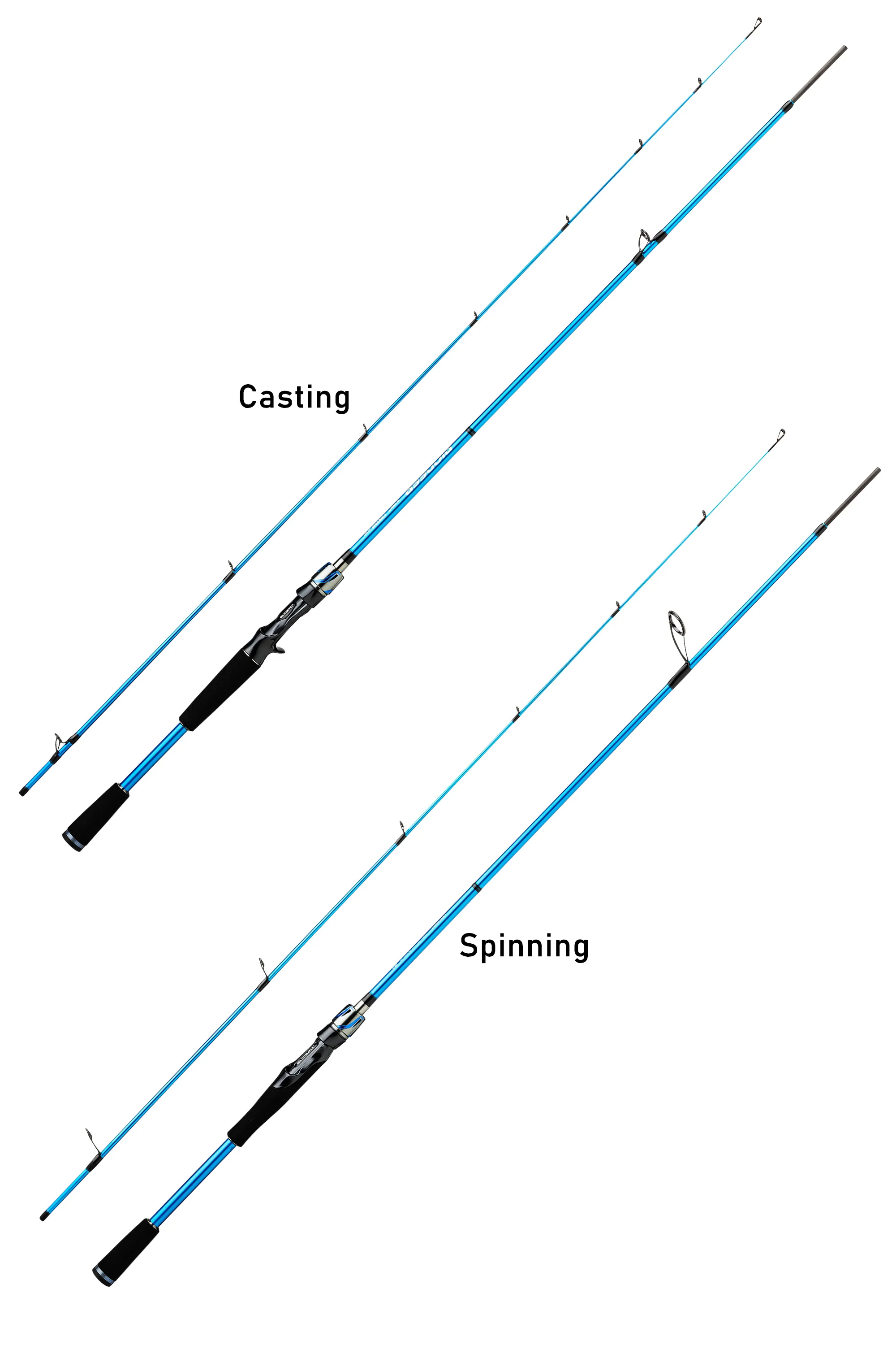 BUDEFO PIONEER FUJI Guide Spinning Casting Lure Rod ML/MH 5-40g Bass Pike Zander Perch Angelrute 2,03m/2,13m/2,28m/2,49m Schnelle Aktion Ultraleichte Seabass-Forellen-Asp-Predatorrute Weitwurf Salzwasser Süßwasser – Detail 6