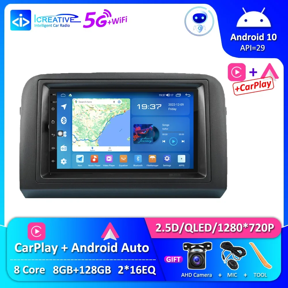 

CarPlay 8G 128G Android 10.0 Stereo For Fiat Croma 2005 - 2012 Car Radio Multimedia Player GPS BT WIFI UIS7862 Autoradio No DVD