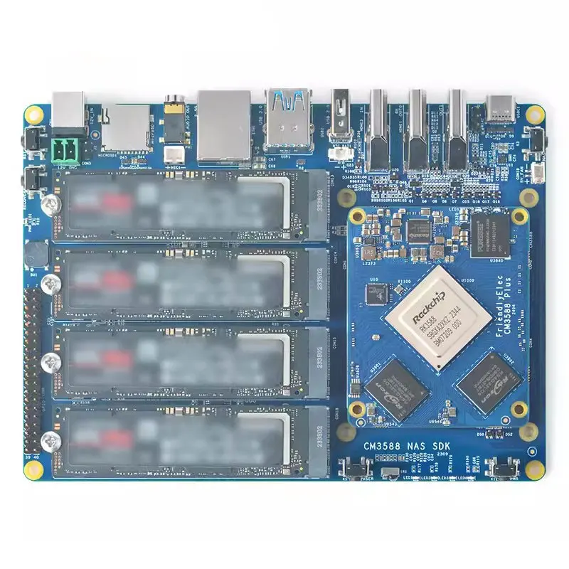 Imagem -06 - Rockchip Rk3588 Plus Kit Nas Placa de Desenvolvimento Controlador Ethernet Pcie 2.5g Suporta Openwrtandroidlinux