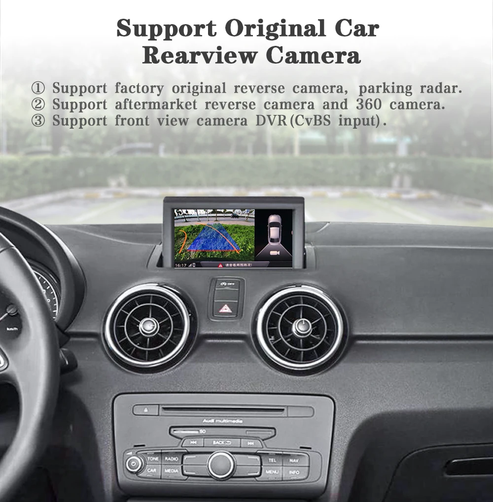 AUTOTOP Linux Wireless CarPlay Interface Box für Audi A1 Q3 2012-2018 mit Spiegel LinkaAirPlay Android Auto GPS Navigation BT – Detail 8
