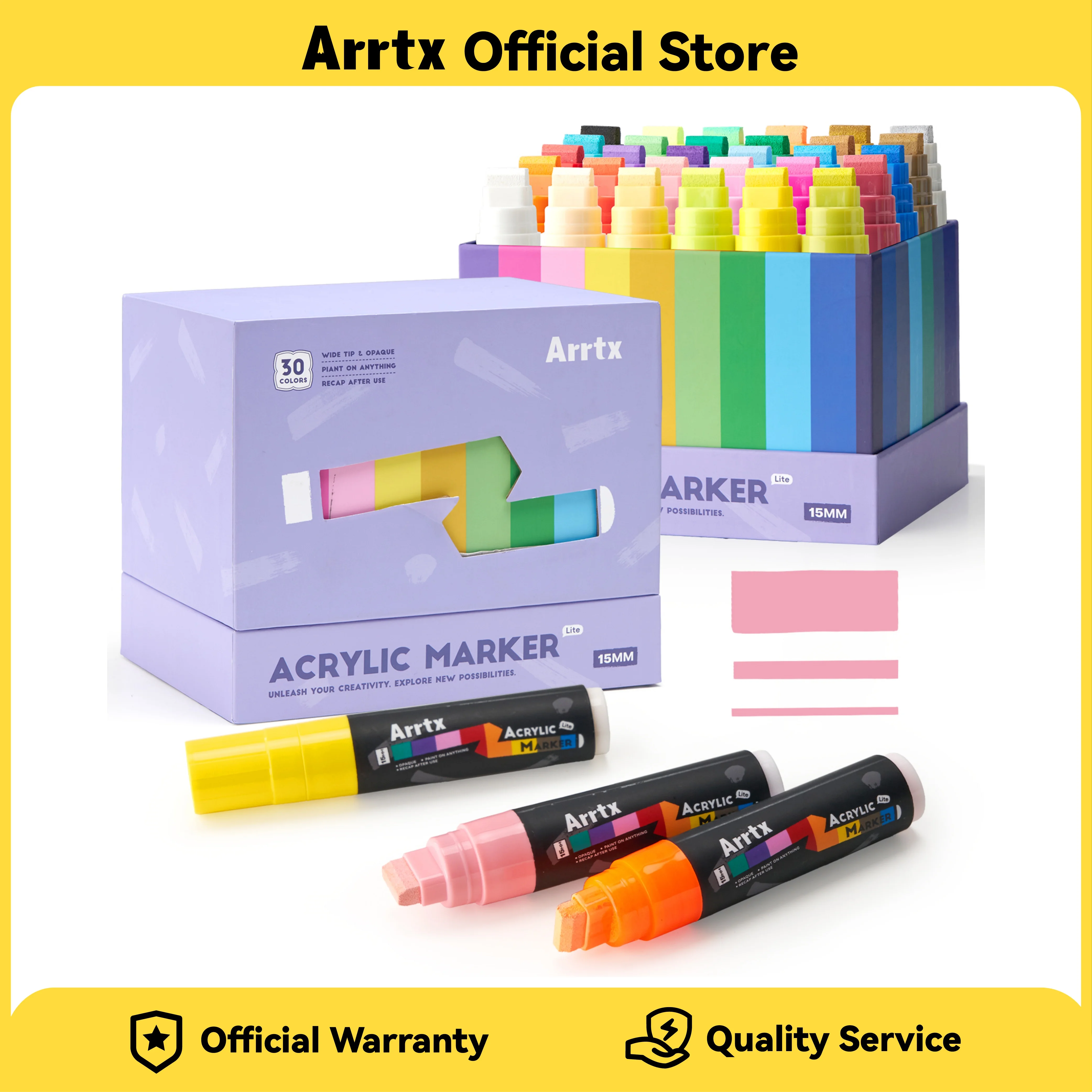 Art Craft Jumbo - Arrtx 10/30 Colors Acrylic Paint Markers