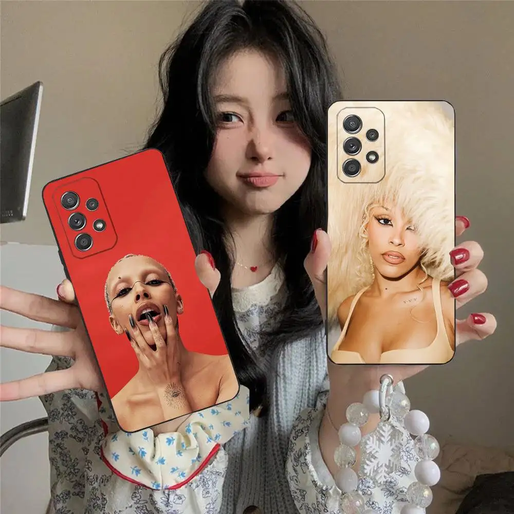 

Singer D-Doja C-Cat Phone Case For Samsung S25,S24,S21,S22,S23,S30,Ultra,S20,Plus,Fe,Lite,5G Black Cover