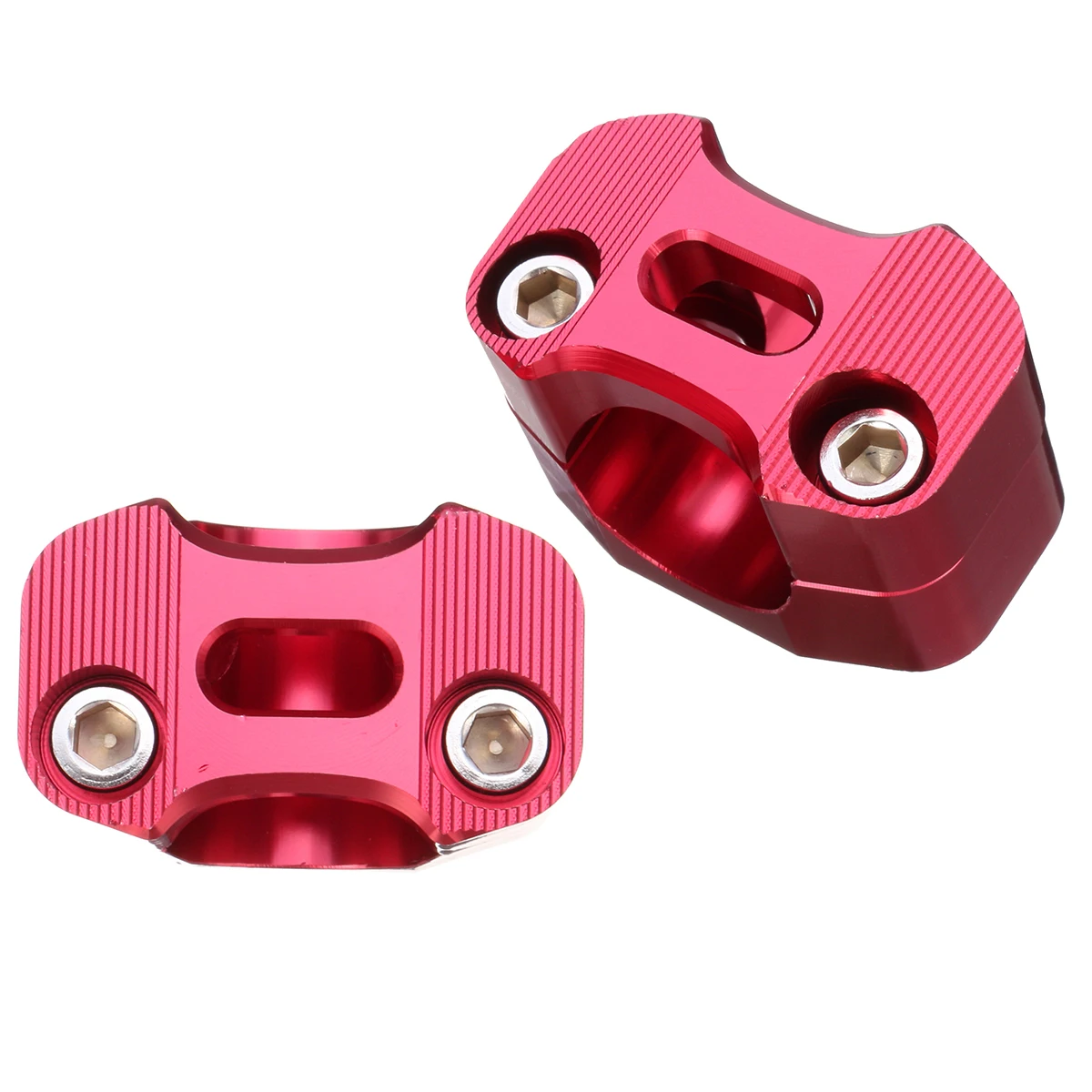 

Motorcycle Risers Radial Variable Handlebar Fixer Adapter Clamp Aluminum Alloy Red