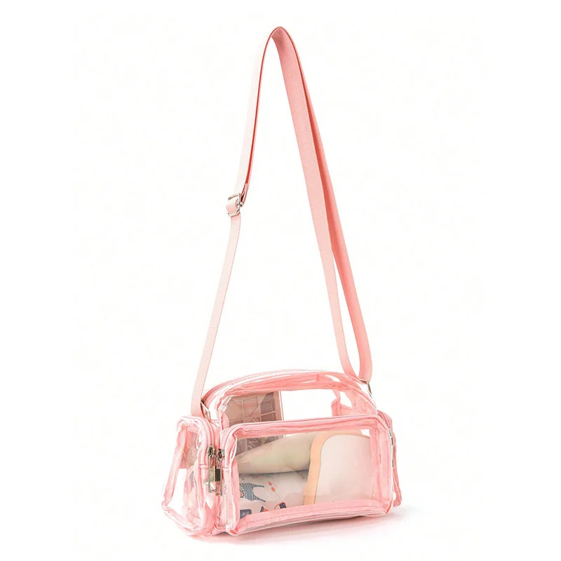 1pc Transparent And Lightweight Crossbody Bag Suitable For Girls White-Collar Workers Outdoor Travel Shopping