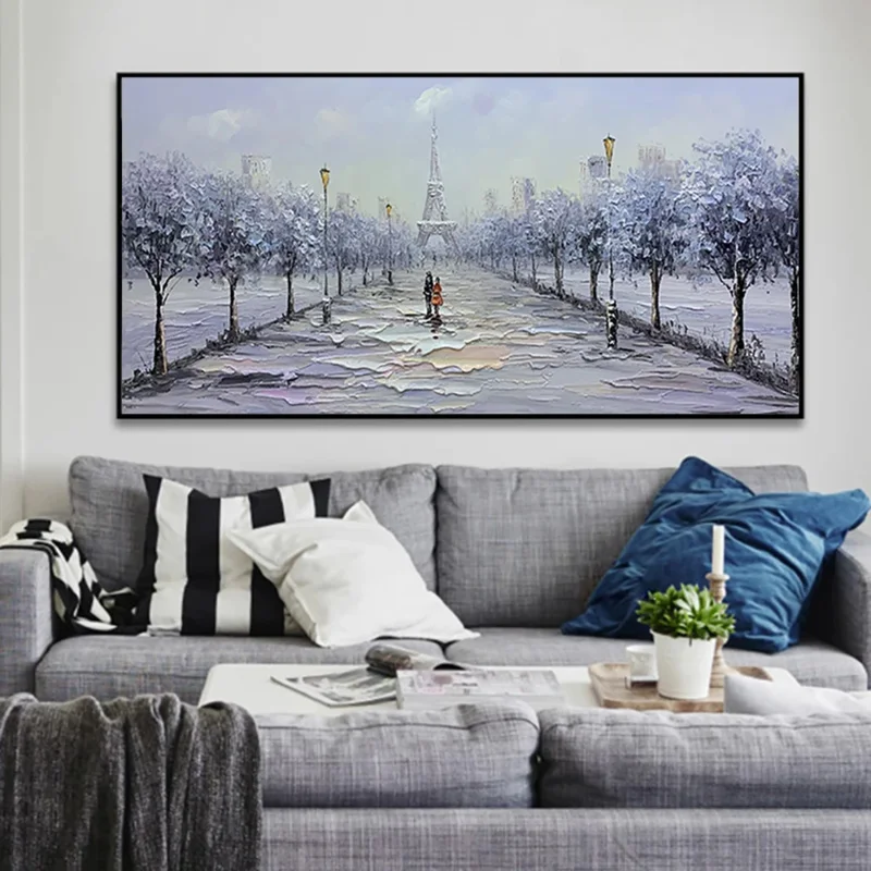 

Abstract Hand Painted Oil Painting on Canvas,3D Artwork, Landscape Oil Painting for Living Room Decor, Wall Decorative Painting