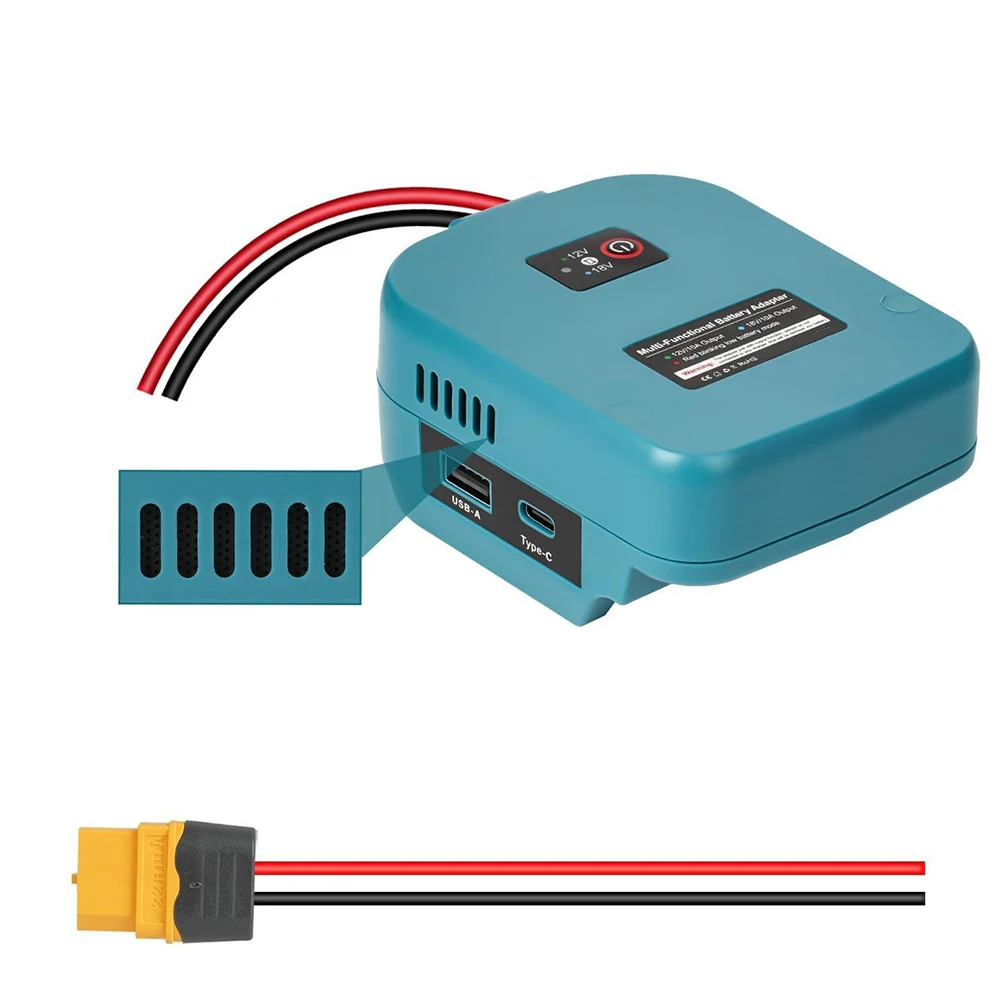 18V To 12V DC Converter 10A Step Down Power Adapter With Dual USB For Car Electric Vehicle Scooter DIY Voltage Reduction Module