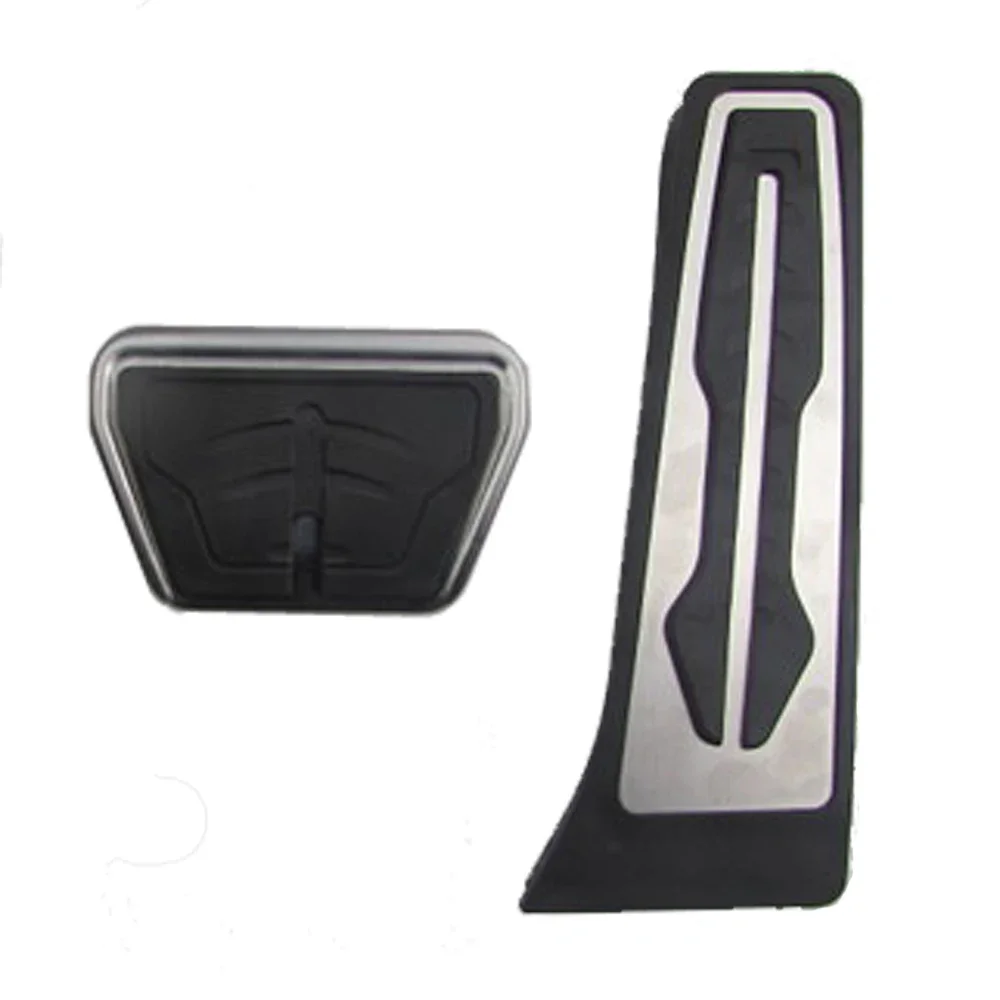 LHD Gas Fuel Brake Footrest Pedal Plate Pad AT For BMW X5 X6 F15 F16 E70 E71 E72 Pedals Pad Car Accessories