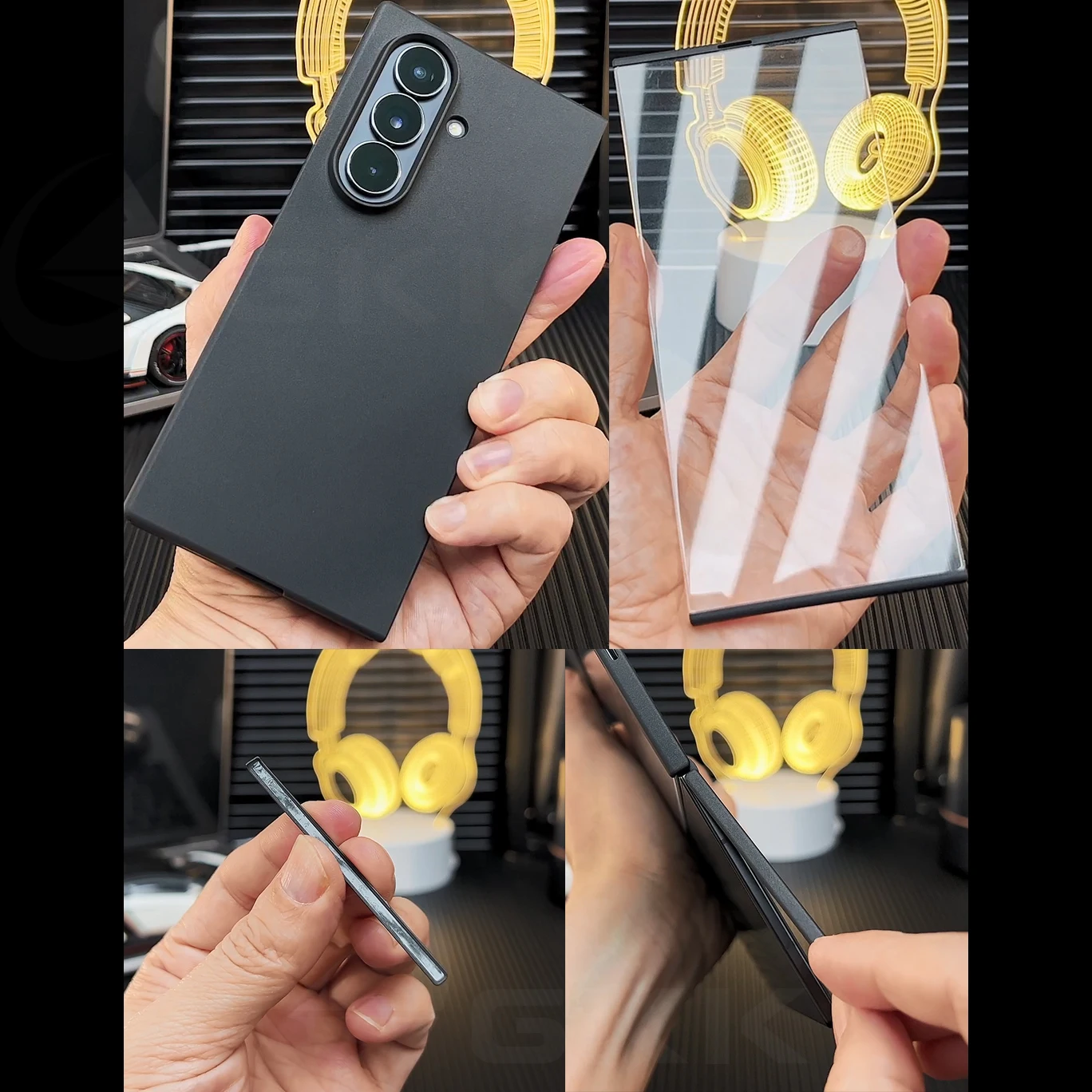 Ultracienkie szkło ochronne na ekran do Samsung Galaxy Z Trifold, plastikowa osłona ochronna 4 w 1 z matowym wykończeniem do etui Galaxy Z Trifold — zdjęcie produktu 2