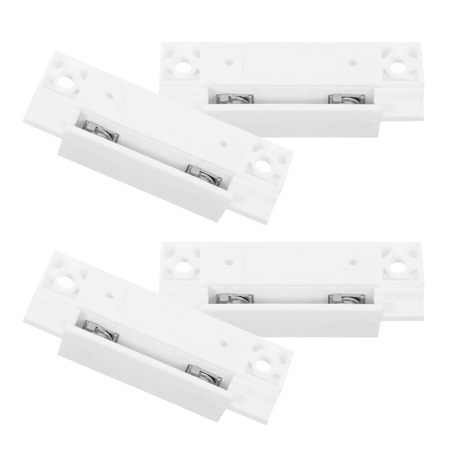 

4pcs Door Alarms Magnetic Contact Sensor Window Safety Abs Open Wired White XL-31 Normally Closed Home Security Door Window