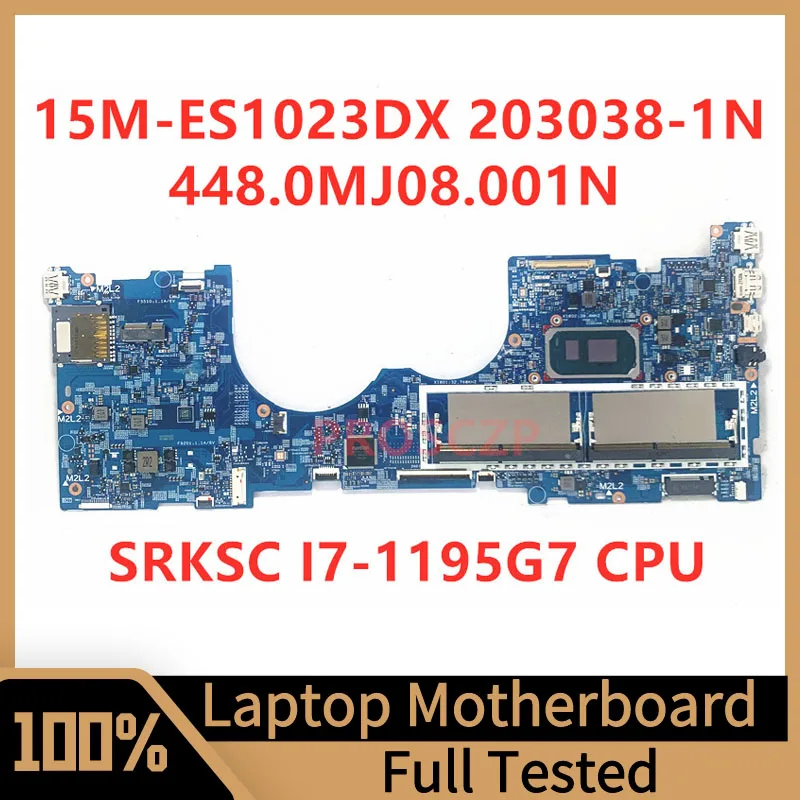 

448.0MJ08.001N Mainboard For HP 15M-ES1023DX Laptop Motherboard 203038-1N With SRKSC I7-1195G7 CPU 100% Full Tested Working Well