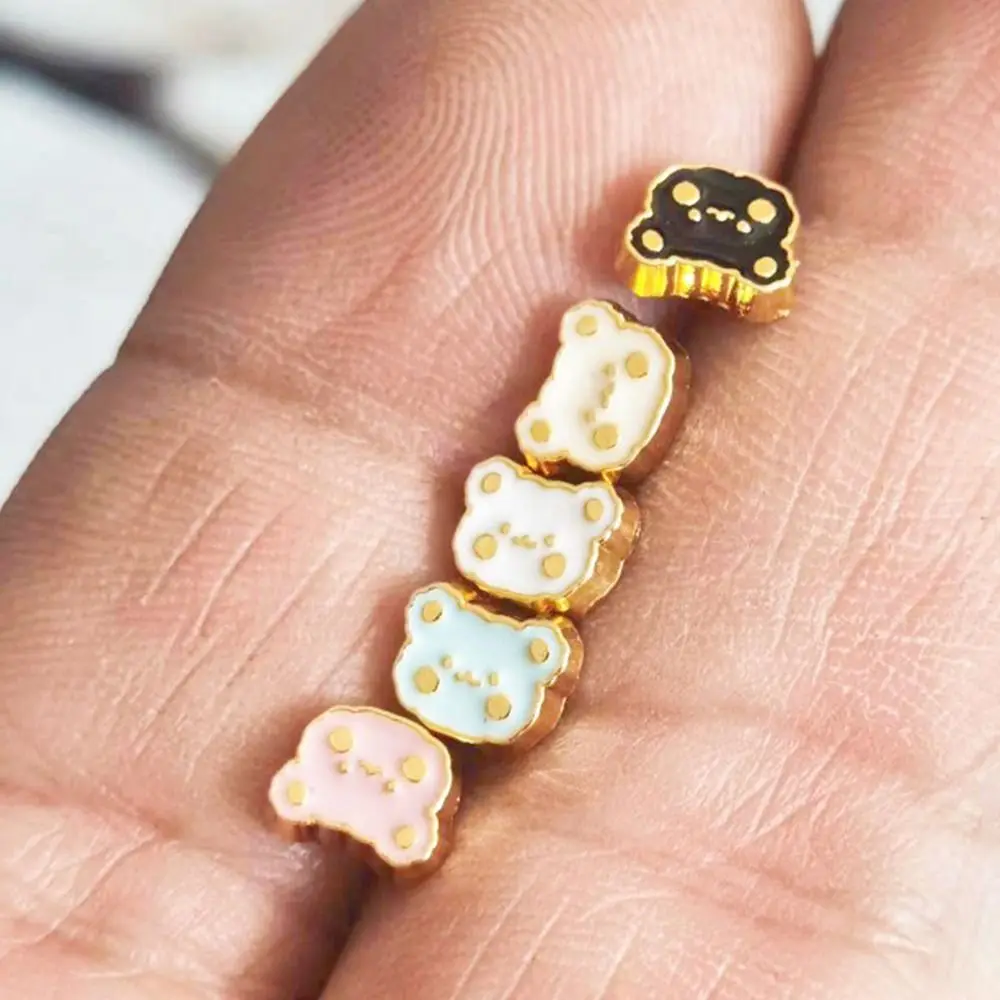 20 قطعة جديد 6.5 مللي متر الدب رئيس أزرار معدنية اليدوية فائقة الصغيرة مشبك صغير DIY أبازيم اكسسوارات DIY بها بنفسك الملابس والاكسسوارات #2