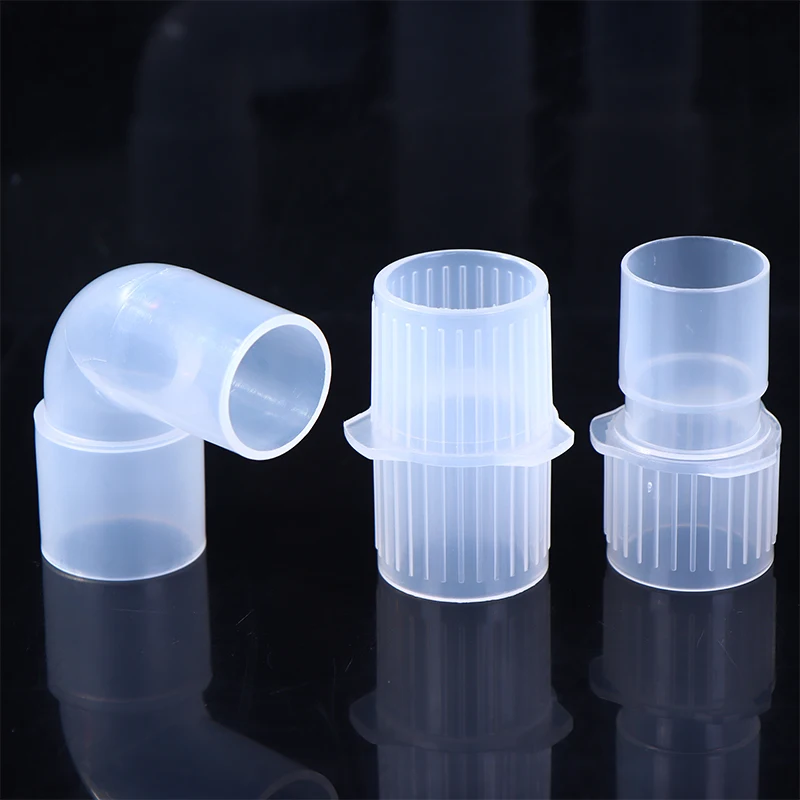 

New 15mm To 22mm Anesthesia Breathing Circuit Corrugated System Straight Connector Veterinary Tool PP Material