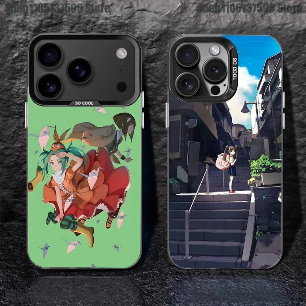 

Comics M-Monogatari Series Phone Case For iPhone 17,16,15,14,13,12,11,Pro,XS,Max,Plus,Mini,SE4,E Black Matte Shockproof Cover