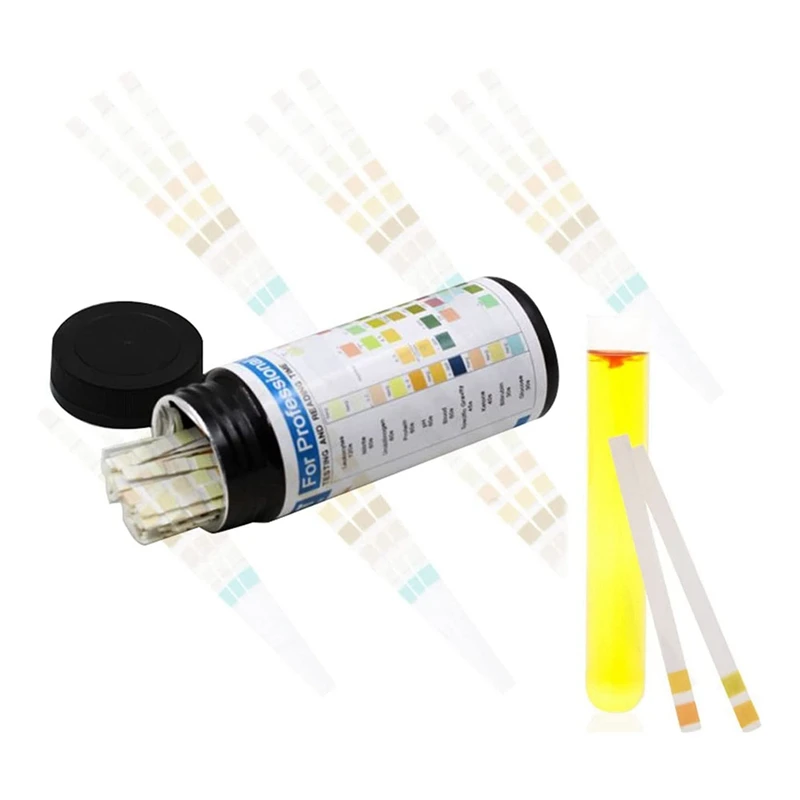 Tira de prueba de azúcar en la orina, 100 hojas, Analizador de proteína en la sangre oculta en las heces, papel de prueba de rutina de orina