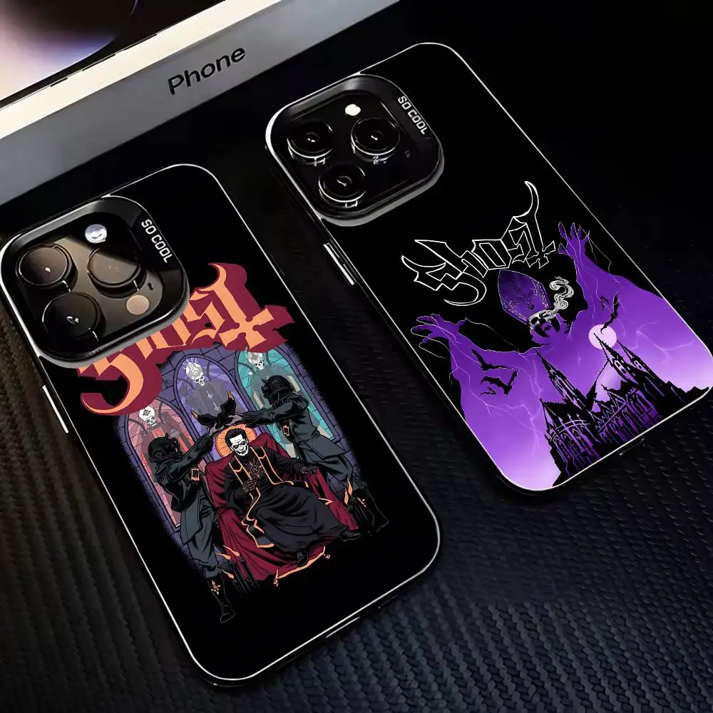 

Rock Band G-GhostS Phone Case For iPhone 16,15,14,13,12,11,Mini,Pro,MAX Black Matte Shockproof Cover