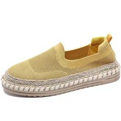 2024 Autumn New Casual Thin Mesh Flat Fisherman Shoes Women's Cloth Shoes