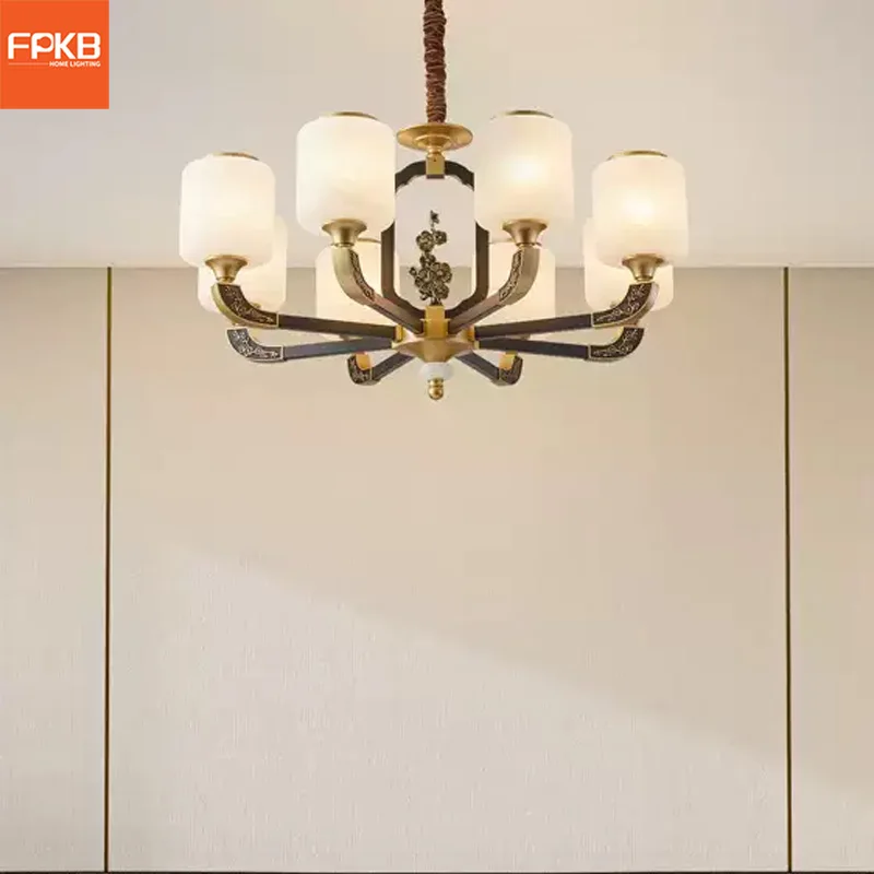

New Chinese chandelier light luxury atmosphere living room light simple modern Chinese lamps lighting