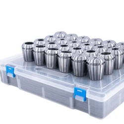 High Precision ER Collet Set, Suporte de Ferramentas, Fixação, Mola, Colete Chuck, ER11, ER16, ER20, ER25, ER32, ER40, 0,005 milímetros, 0,008 milímetros