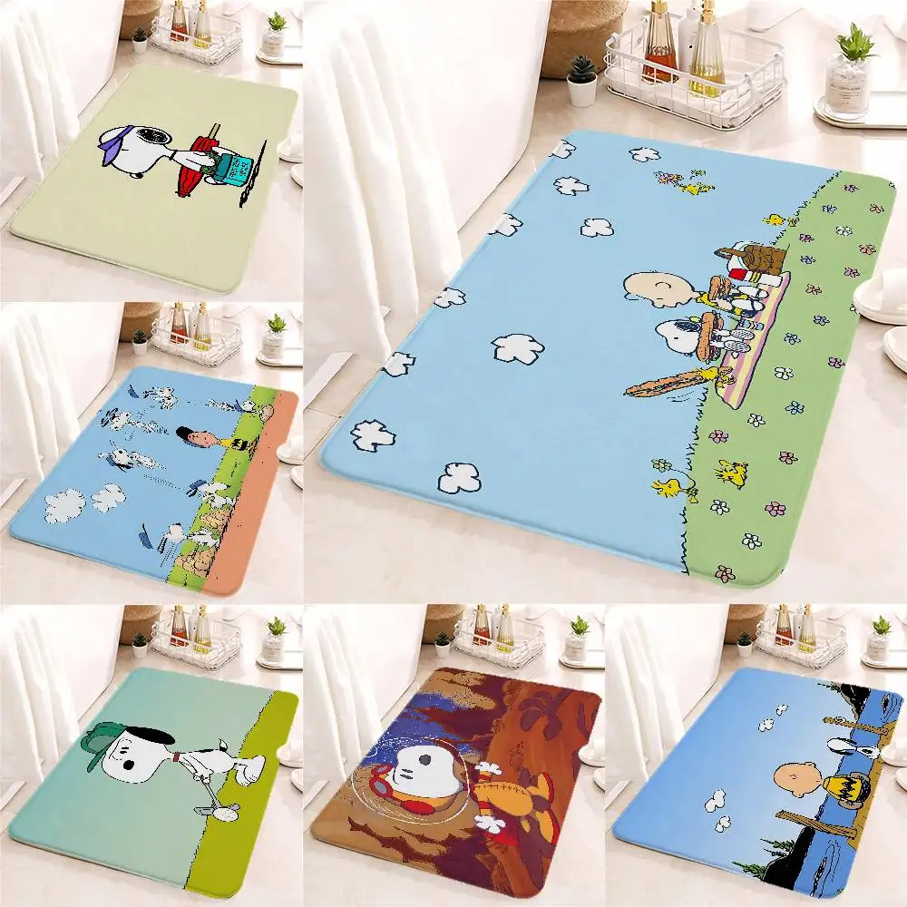 Cartoon S-SnoopyS Carpet For Living Room Sofa Decor Modern Rug Floor Mat For Men Bedroom Durable Area Rugs