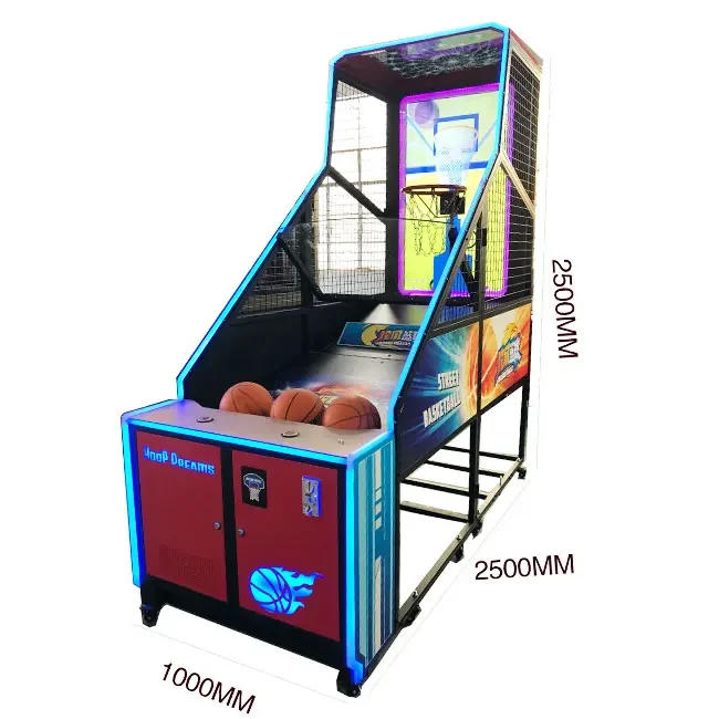 High-quality Hot Sale Extreme Hoops Street Kids Adults Sports Street Coin Operated Basketball Game Machine Equipment