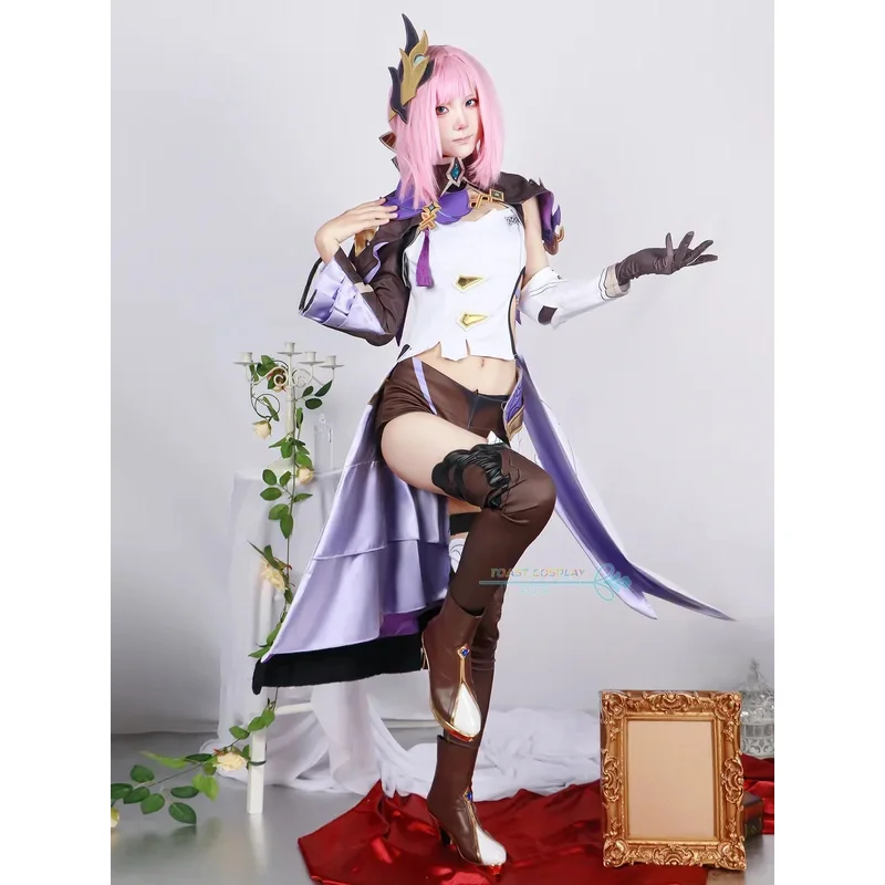 Hokai Impact 3. Elysia Cosplay Kostüm sexy Perücke Kleid für Halloween Party Spiel Cos Outfits für Frauen Elysia Cosplay komplettes Set