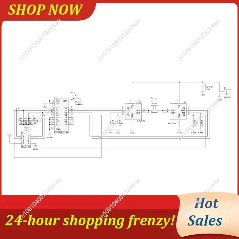 Daily Sale 5X BTS7960 43A High Power Motor Driver Module/Smart Car Driver Module For Arduino Current Limit