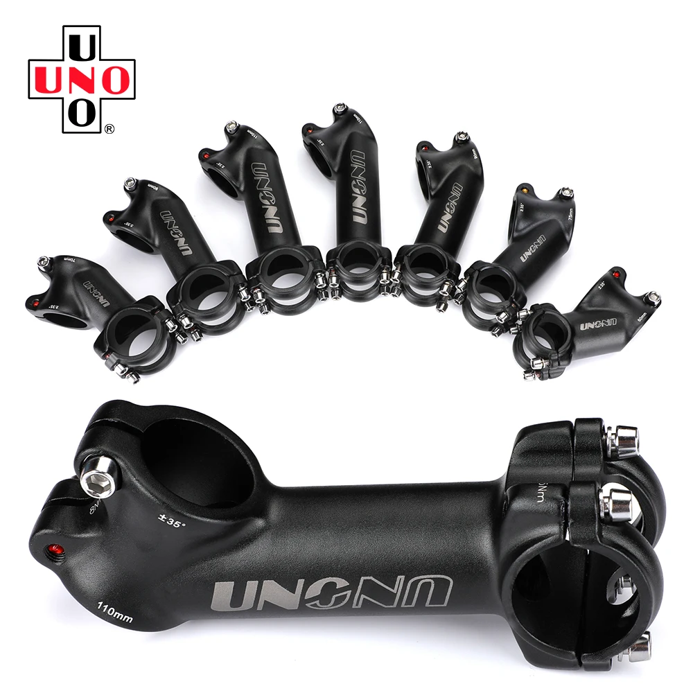 UNO Road Bike Stem Riser Biycle Handlebar Stem 35 Degree 31.8x90/110mm Ultralight Alluminum Alloy Stem Riser 35 MTB Bike Parts