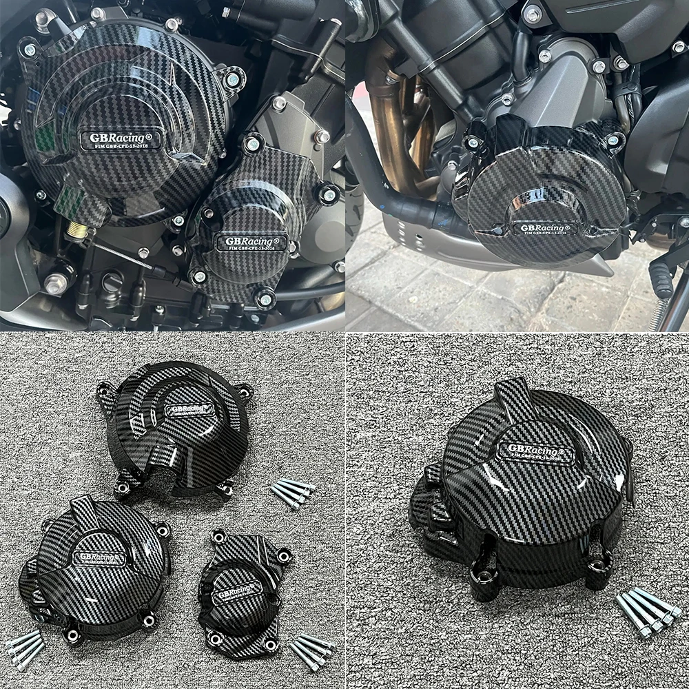 

Для TRIUMPH Trident 660 и Tiger 660 2021-2025 защитные чехлы для мотоциклов, комплект вторичных чехлов для двигателя, текстура из углеродного волокна