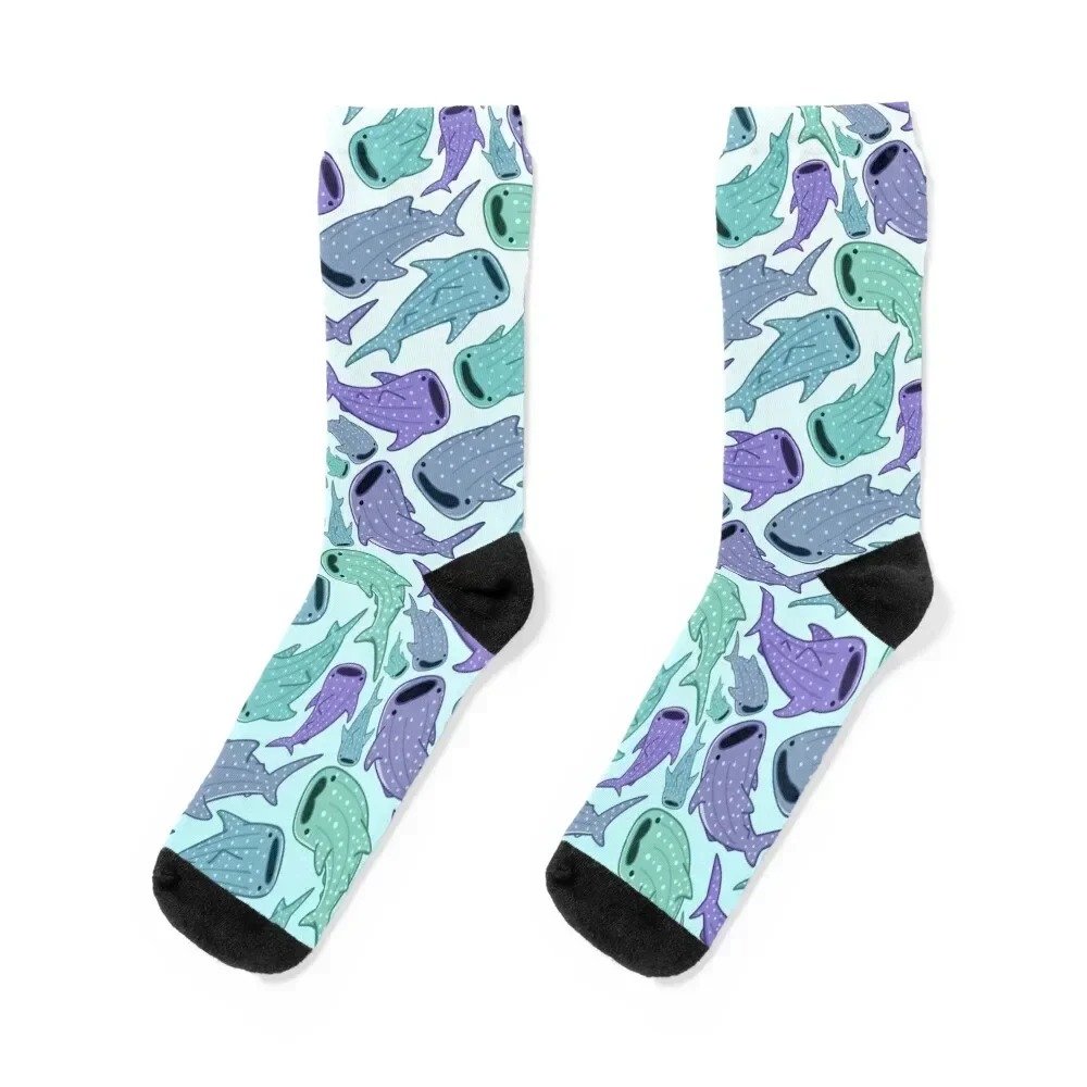 

Whale Shark Pattern Socks christmas stocking FASHION hip hop compression Socks For Man Women's