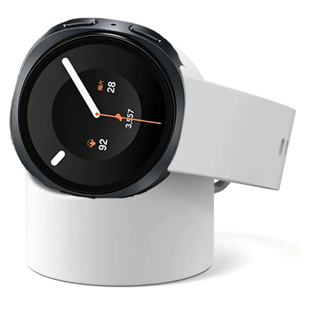 Silicone Charging Stand For Samsung Galaxy Watch 9/8/7/6/5 40mm 44mm Ultra 2-1 47mm Charging Storage Seat Galaxy Watch Accessory
