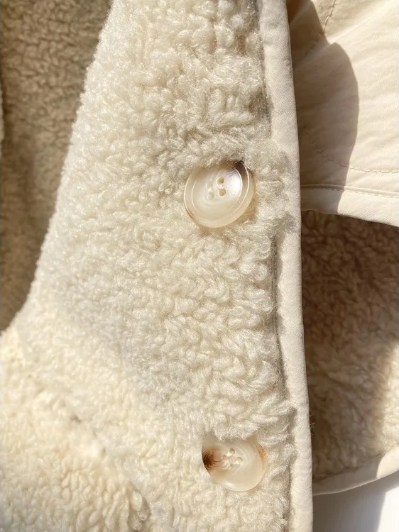 Herbst Winter Vintage Sli Warme Lamm Pelz Weste frauen High-End-Gefühl Doppelseitige Tragen Svel Jaet Oberbekleidung